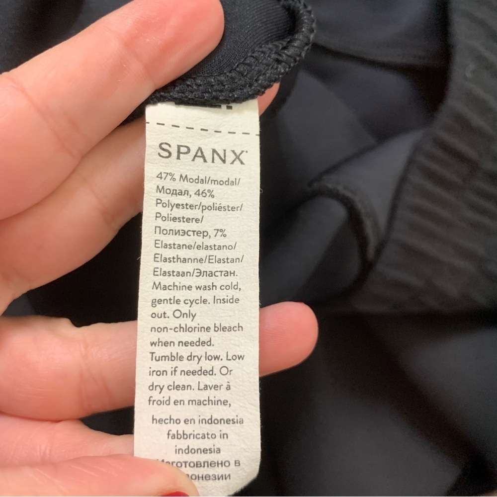 Spanx womens black air essentials tapered drawstring pants 3X - Picture 11 of 13